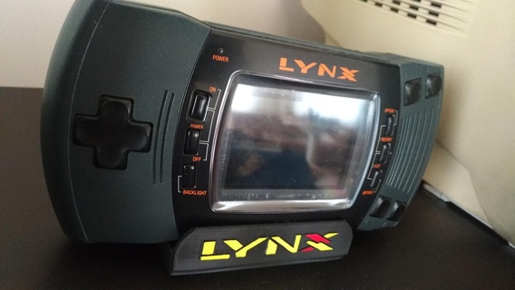 atari lynx ii stand handheld 3d print model - Mito3D