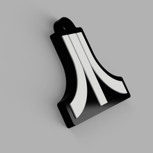 Atari Modell Schlüssel Ring Anhänger Namen angepasst tpu pla 3d print model - Mito3D
