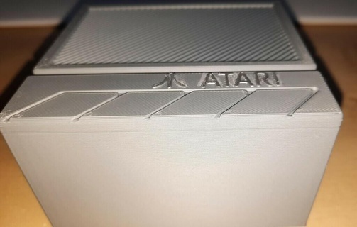 atari estilo disc box gadget mole disco organizador retro jogos eletrônicos 3d print model - Mito3D