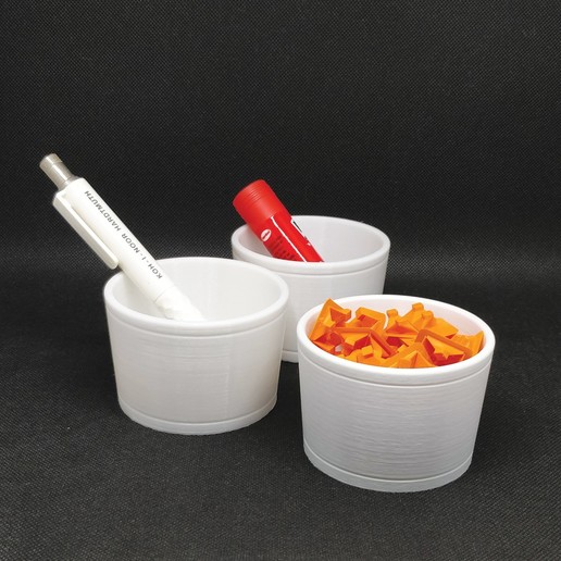 atelier pot tool small container workshop parts short button contenedor para taller pote vaso objetos porta 3D print model - Mito3D