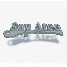 Atheist Mode Schlüssel Ring 3d print model - Mito3D
