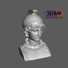 athena bust 3d scan art 123d 123dcatch catch ancient greek mythology meshmixer roman sculpture statue scans replicas 3d print model - Mito3D