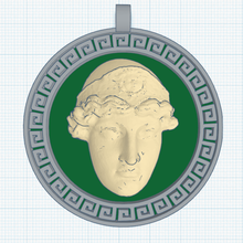 athena pendentif bijoux deesse la mythologie le grec de grèce minerve athéna athene 3d print model - Mito3D