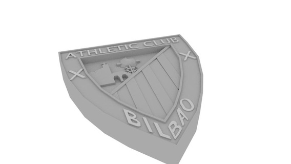 athletic club de bilbao shield Art football equipoespañol basque 3d print model - Mito3D
