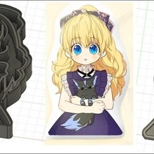 athy Princesse biscuit coupeur blackie OMS fabriqué coup devenu journée poing biscuits personnage manwha 3d print model - Mito3D