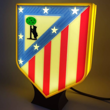 atl tico madrid coat arms lamp atletico football athletic night bedside table lighting 3d print model - Mito3D