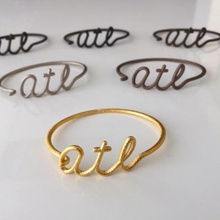 atl wire bracelet atlanta jewelry 3d print model - Mito3D