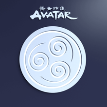 atla air nomads drink coaster avatar the last airbender aang korra elements four nations 3d print model - Mito3D