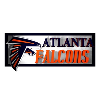 atlanta falcons banner 1 logo football team 3d print model - Mito3D