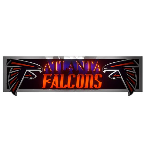 atlanta halcones bandera 2 Arte fútbol logo equipo 3D print model - Mito3D