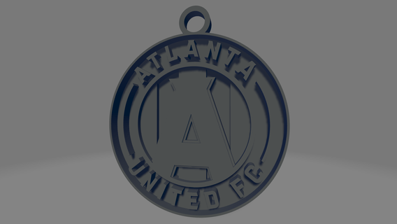 Atlanta Birleşik fc anahtarlık mls majör lig Futbol futbol anahtarlar hatıra hediye spor Amerika Devletleri Kanada Llavero yüzük 3d print model - Mito3D