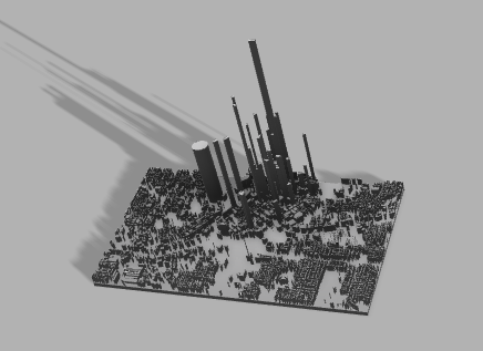atlanta usa 3d city map use 2023 3d print model - Mito3D