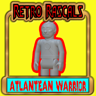atlantean warrior sci-fi aliens tomlands starroid raiders space fighters people kenner playmobil retro rascals soldiers robots 3d print model - Mito3D