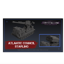 atlantic council starling artillery vehicle miniature wargaming crystallum 15mm 6mm mecha tanks military indie game battletech mechwarrior sci-fi science fiction 3d print model - Mito3D