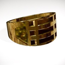 bague atlante moderne bijoux d'argent or joyau de la conception art l'anneau atlantis 3d print model - Mito3D