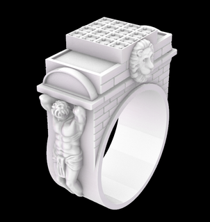 atlantis anel mítico cidade enigma perdido civilização mistérios profundo mar exploração 3d print model - Mito3D