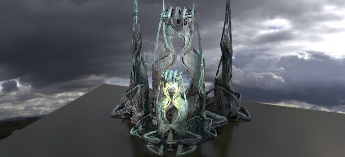 Atlantis Kraliyet mercan kule yapılar 3d print model - Mito3D