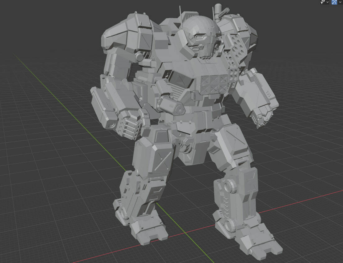 Atlas as7 k battletech 3D print model - Mito3D