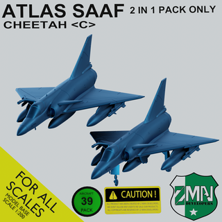 atlas leopardo 2 1 espejismo aeronave jet combatiente avión resina 200 Sla fdm 3d print model - Mito3D