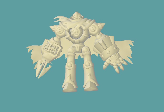 atlas héroe móvil leyendas explosión 3d impresión Listo juego personaje estatua 3D print model - Mito3D