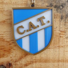 atletico tucuman keychain shield football argentina key ring argentine league 3d print model - Mito3D