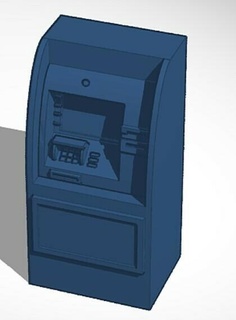 Geldautomat Kassierer automatisch Chile Bank rotieren 3d print model - Mito3D