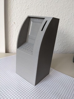 atm piggy bank coins machine decoration decorative 3d print model - Mito3D