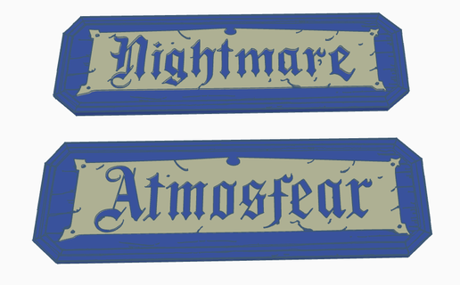 atmosfear nightmare logos gatekeeper 3d print model - Mito3D