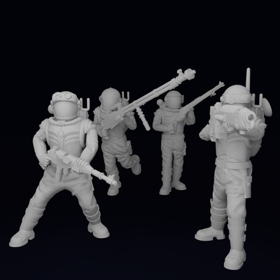 atom mech jäger wachen spiel ranger vorhut admech atomares soldaten skitarii infanterie 28mm heroisch grimdark miniaturen modelle 3d print model - Mito3D