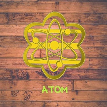 atomo biscotto taglierina cortador galleta tomo átomo de química chimica 3d print model - Mito3D