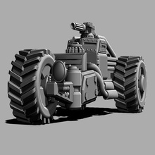 atom pickup car gaslands hotwheels madmax monster truck wargame toy 3d print model - Mito3D