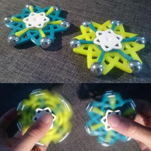 atom a forma di fidget spinner gadget mano 3d print model - Mito3D