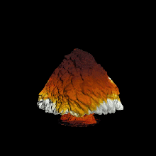 atomic bomb mushroom cloud game models miniature fhungi mushroomcloud fire smoke debris blast heat nuclear wargame terrain tabletop icbm nuked 3d print model - Mito3D