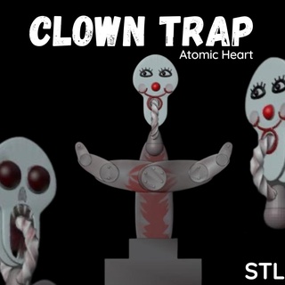 atomar Herz Clown Falle Video Spiele Zahl Sammlung 3d print model - Mito3D