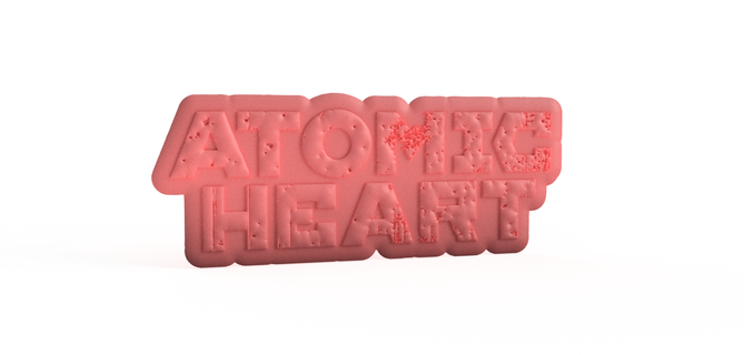 atomique cœur logo jeu épingle collectionner marchandisage accessoires Nouveau tendance 3d print model - Mito3D