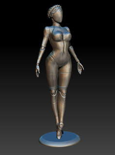 atomar Herz Zwillinge 1 Kunst Figur Skulptur Zahl Statue Frau Twinks Mädchen 3d print model - Mito3D