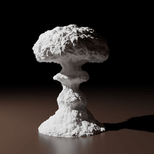 seta atómica casa deco de la decoración interior bomba hongo nuke libre pantalla lámpara escultura 3d print model - Mito3D