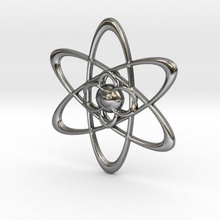 atomic ciondolo gioielli atomica 3d print model - Mito3D