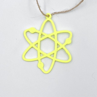 atomic structure pendant necklace jewelry earrings science chemistry phisics 3d print model - Mito3D