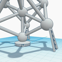 Atomium Architektur Gebäude Strukturen 3d print model - Mito3D