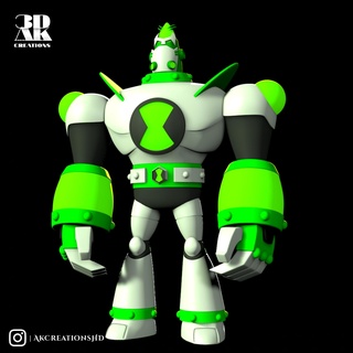 atomix - ben 10 omniverse alien 3d action figure 3d print model - Mito3D