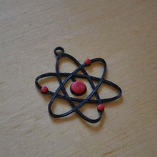 atom verschiedene lernen Spaß-atom Elektronen Chemie-Modell Chemie atom-Zeichen atomoc atomic-logo 3d print model - Mito3D