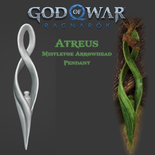 atreus god war pendant godofwar kratos norse mythology cosplay necklace mistletoe arrow arrowhead costume 3d print model - Mito3D