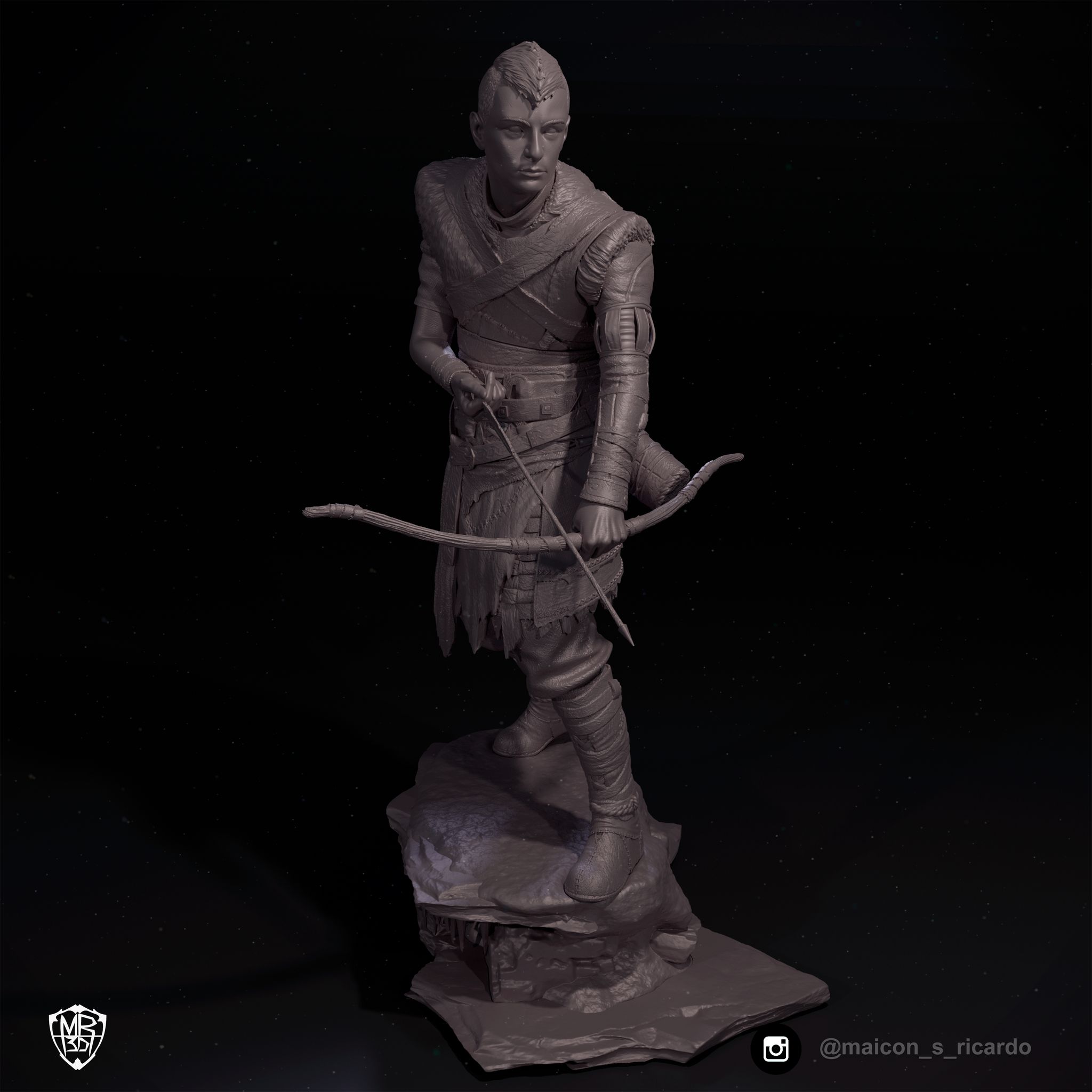 atreus god war ragnarok kratos video game character 3D print model - Mito3D
