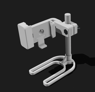 attachable phone mount holder 3d print model - Mito3D