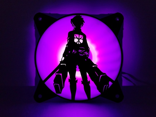 ataque on titán colgar zoe ventilador cubierta carcasa funda herramientas aot anime parrilla sudario 3d print model - Mito3D