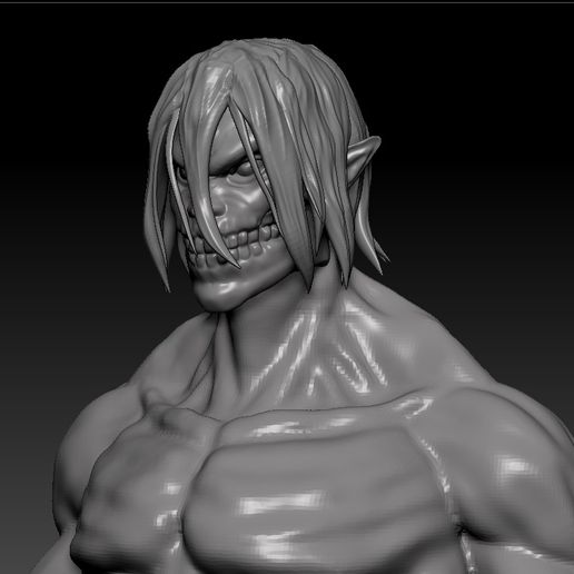 attack titan eren yeage form game anime yeager 3D print model - Mito3D