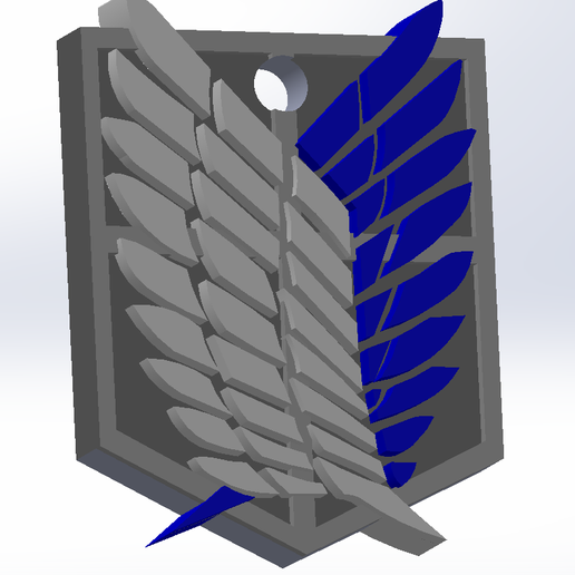 Attacke Titanen Schlüsselbund snk Tür Schlüssel 3D print model - Mito3D