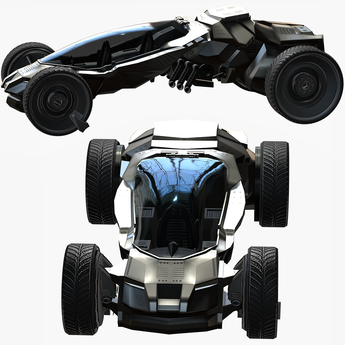 atv araba bilimkurgu 3d model obj fbx baskı proje blender 3ds max Maya birlik gerçek dışı cinema4d oyun hazır araç mercedes benz sınıf Almanca spor elektrik lüks sedan 3D print model - Mito3D