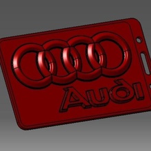 audi-3d badge id credit card holder gadget 3d print model - Mito3D